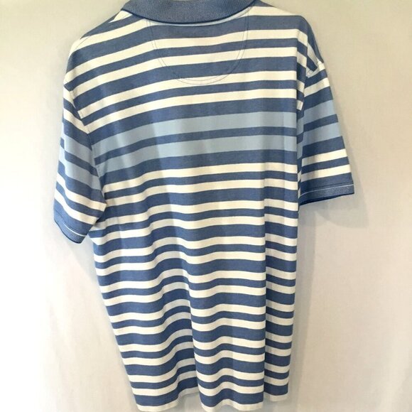 Izod Advantage Performance Natural Stretch Men's 2 Button Striped Polo Size XXL - Picture 8 of 11